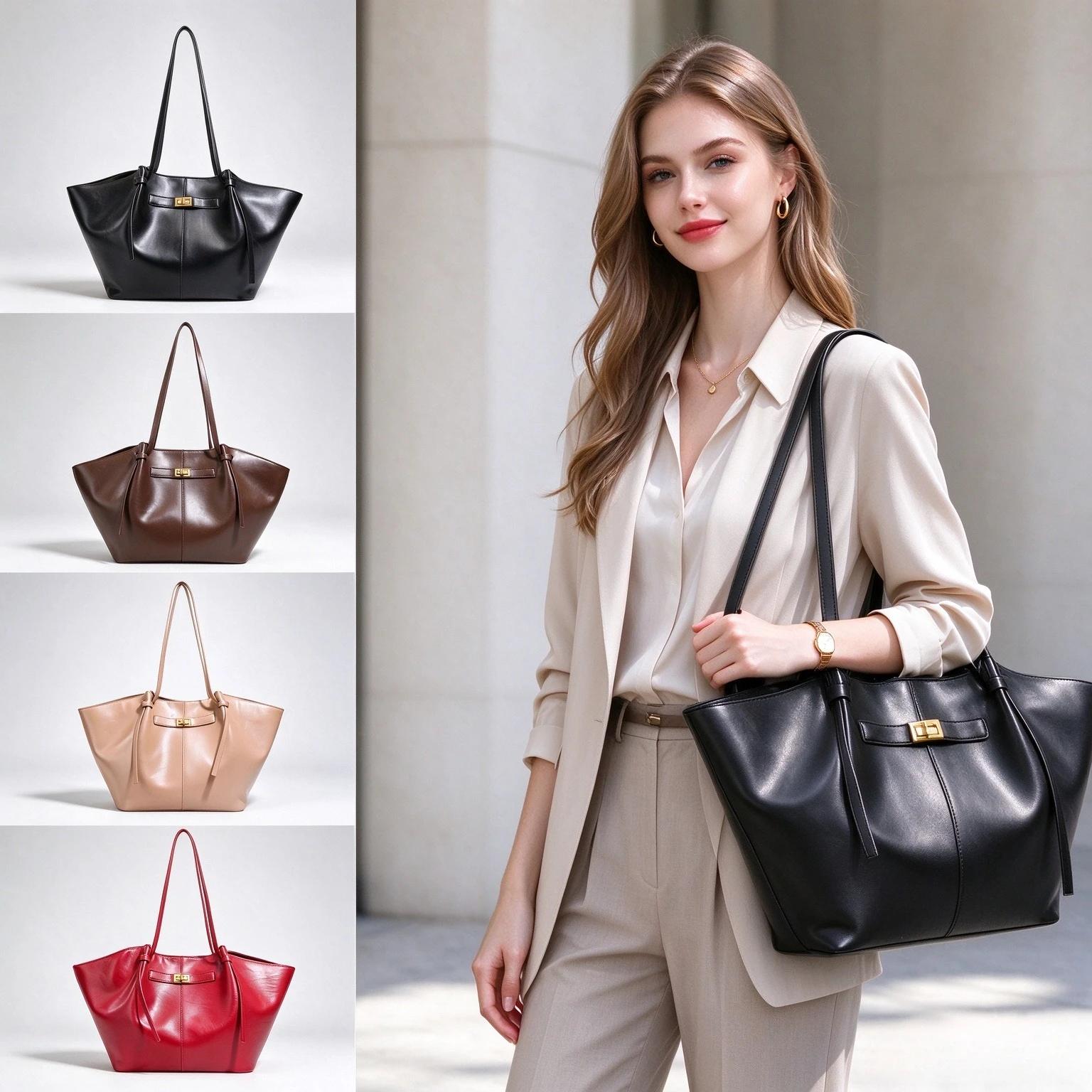 Women Luxury Wing Shape Tote B - Leatherwork Designs review and price